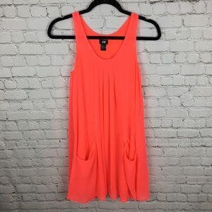 H&M Hot Pink Shift Dress Sz 2